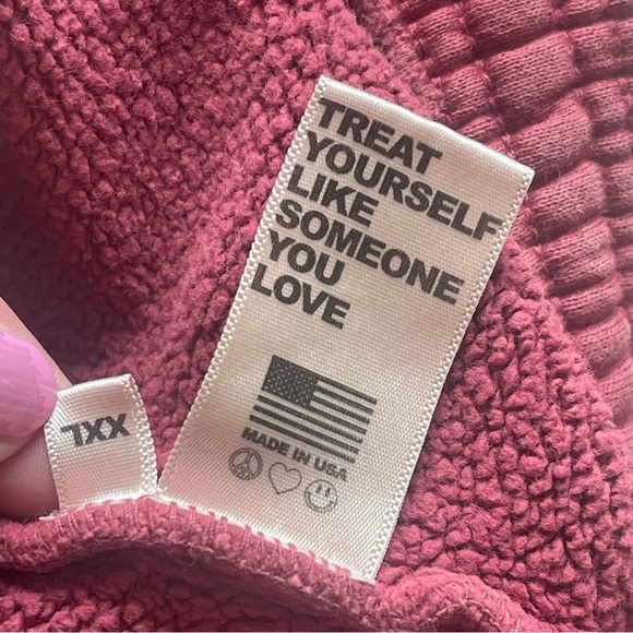 Mad Happy Adult Unisex Pull On Sweatpants XXL 100% Cotton Vintage Red Pockets - Picture 6 of 6